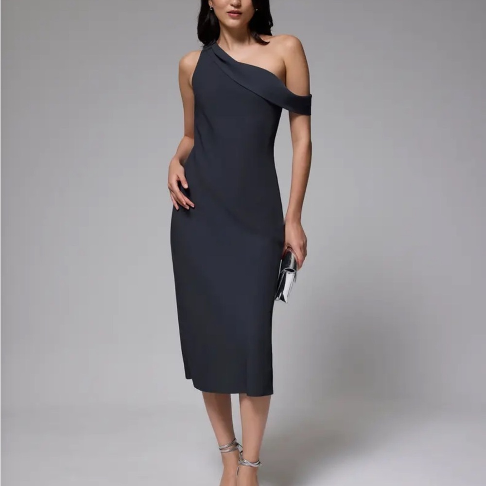 Love Bonito Asymmetric Bias Cut MIDI Dress